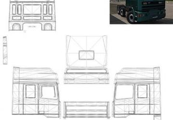 Template for DAF 95 ATI by XBSверсия 1.0 для Euro Truck Simulator 2 (v1.32.x, - 1.35.x)