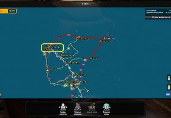 Карта Республики Казахстанверсия 1.4 для Euro Truck Simulator 2 (v1.34.x)