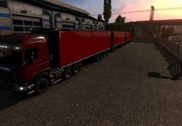 Triple Trailer High Capacity Trailerверсия 1.0 для Euro Truck Simulator 2 (v1.32.x, - 1.34.x)