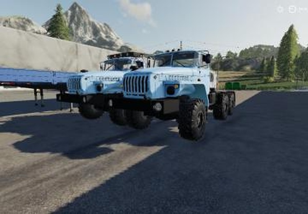 Урал-4320 + НЕФАЗ-9334-20-16версия 1.0 для Farming Simulator 2019 (v1.5.x)