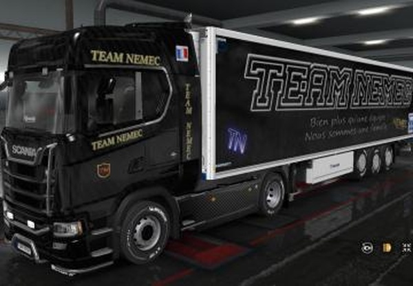 Скин «Team Nemec» для Scania S 2016версия 1.0 для Euro Truck Simulator 2 (v1.28.x, - 1.34.x)