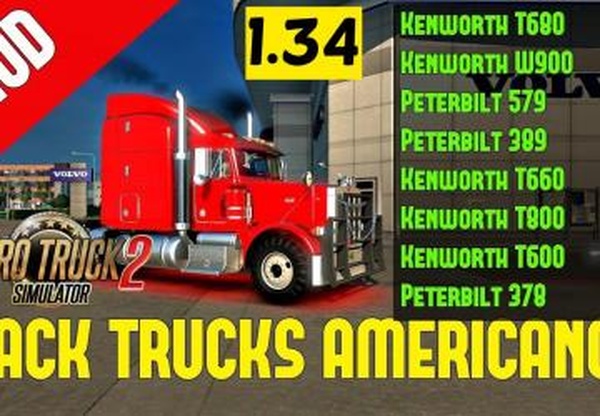 American Trucks Packверсия 1.2 для Euro Truck Simulator 2 (v1.32.x, - 1.34.x)