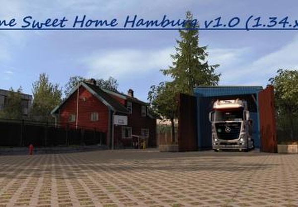 Home Sweet Home Hamburgверсия 1.0 для Euro Truck Simulator 2 (v1.34.x)