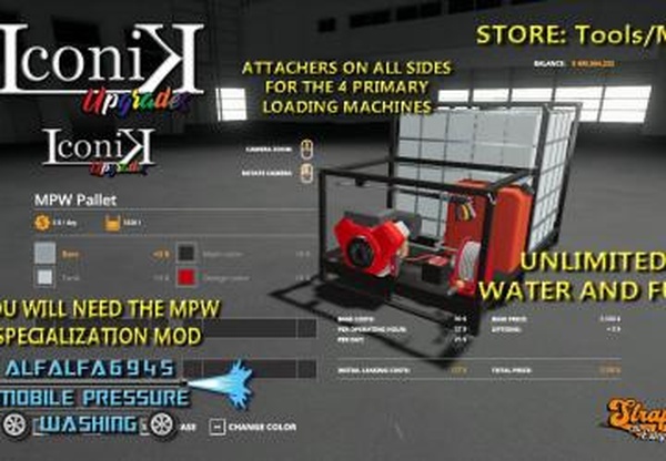 Iconik MPW Palletверсия 1.0.0.0 для Farming Simulator 2019 (v1.5.x)