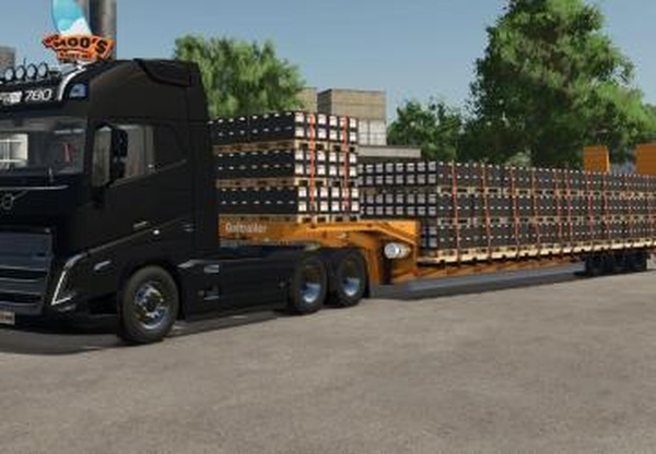 Low Loader Galtrailerверсия 1.0.0.0 для Farming Simulator 2025