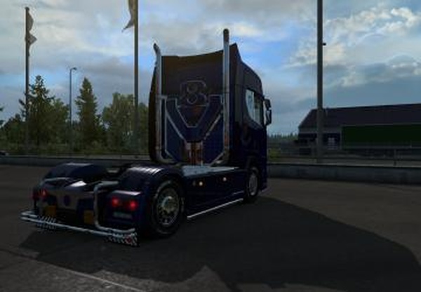 Синяя подсветка для Scania S&R 2016версия 1.0 для Euro Truck Simulator 2 (v1.33.x, 1.34.x)