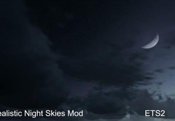 Realistic Night Skies Modверсия 1.1 для Euro Truck Simulator 2 (v1.33.x, 1.34.x)