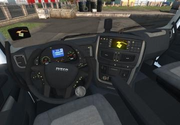Жёлтая подсветка для Iveco Hi-Wayверсия 1.0 для Euro Truck Simulator 2 (v1.33.x, 1.34.x)