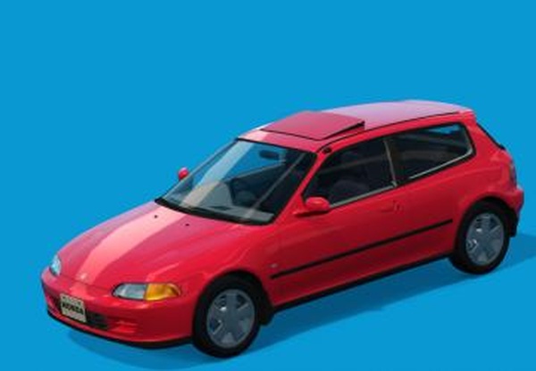 Honda Civic (EG6) Si-R acrm honda civic eg6 open sunroofvENKEIRIMREV.1 для Assetto Corsa