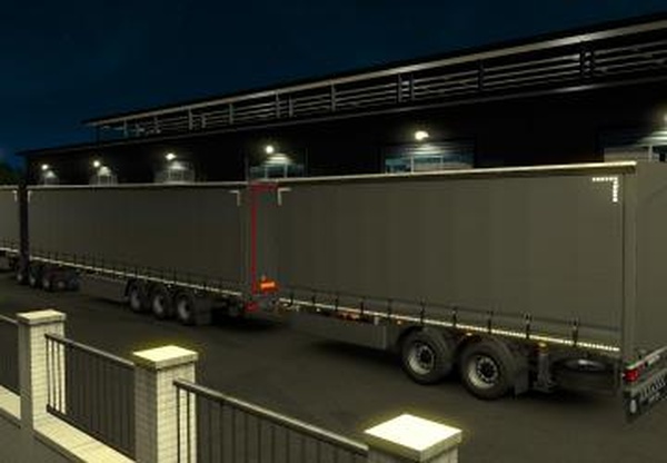 Покупные трейлеры конфигурации Triple/bTriplev1.0 для Euro Truck Simulator 2 (v1.33.x, 1.34.x)