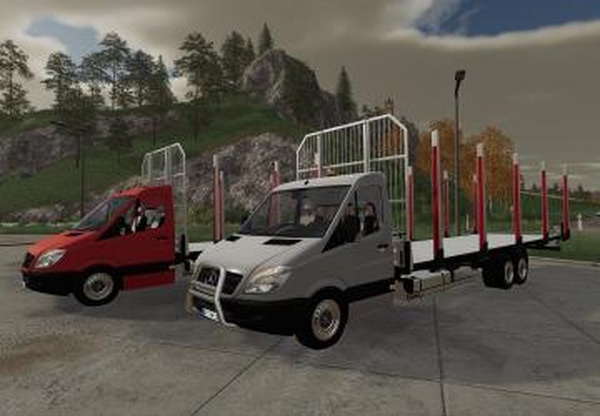 Mercedes-Benz Sprinter Autoload Woodверсия 1.0.0.0 для Farming Simulator 2019 (v1.5.x)