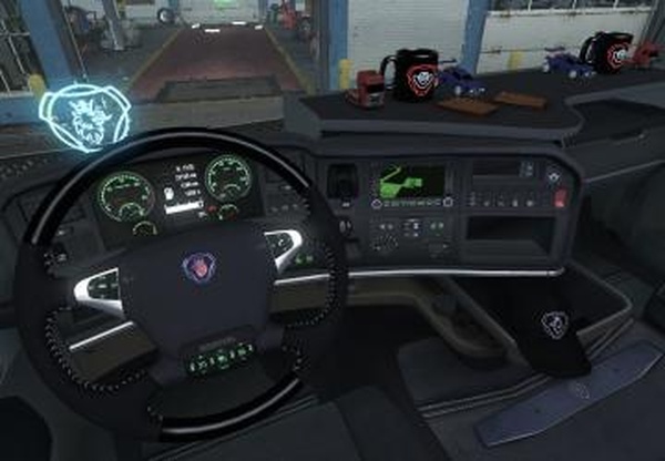 Новый цвет приборки для Scania Stremlinev1.0 для Euro Truck Simulator 2 (v1.34.x)