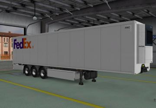 Скин компании «FedEx» для прицепаверсия 1.0 для Euro Truck Simulator 2 (v1.32.x, - 1.34.x)