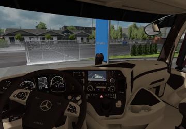 Mercedes MP4 Beige Brown Interiorверсия 1.1 для Euro Truck Simulator 2 (v1.32.x, - 1.36.x)