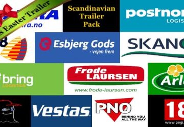 Scandinavian Trailer Packверсия 2.4 для Euro Truck Simulator 2 (v1.33.x, 1.34.x)
