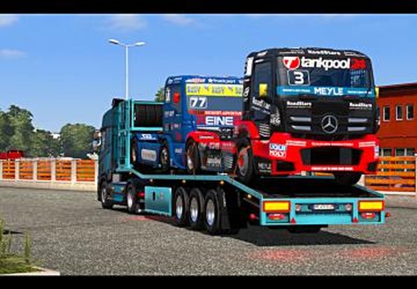 Truck Racing Transporter Trailerверсия 1.0 для Euro Truck Simulator 2 (v1.33.x, 1.34.x)