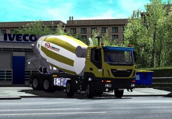 Iveco Hi-Land Concrete Mixerверсия 1.0 для Euro Truck Simulator 2 (v1.32.x, - 1.34.x)