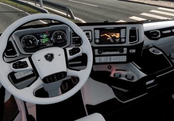 Scania 2016 Black & White Interiorверсия 1.0 для Euro Truck Simulator 2 (v1.32.x, - 1.36.x)