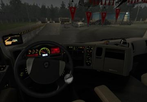 Подсветка приборки Renault Premiumверсия 1.0 для Euro Truck Simulator 2 (v1.34.x)