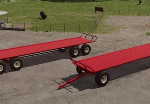 Lemay flatbed trailerверсия 1.0.0.0 для Farming Simulator 2025