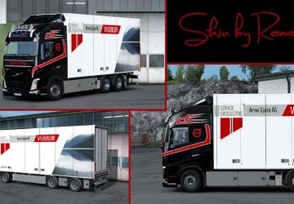 Volvo FH 2012 Arne Sjule Skinверсия 1.0 для Euro Truck Simulator 2 (v1.32.x, - 1.34.x)