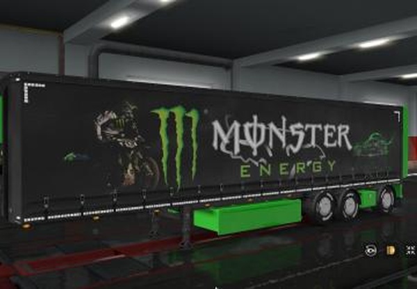 Скин «Monster» для своего прицепаверсия 1.0 для Euro Truck Simulator 2 (v1.32.x, - 1.34.x)