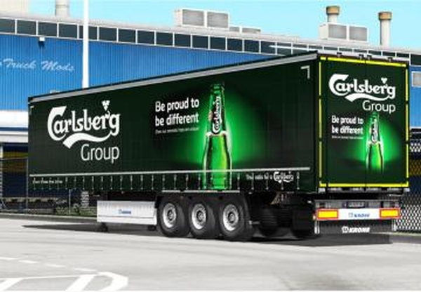Скин «Carlsberg» для прицепа Kroneверсия 1.0 для Euro Truck Simulator 2 (v1.32.x, - 1.34.x)