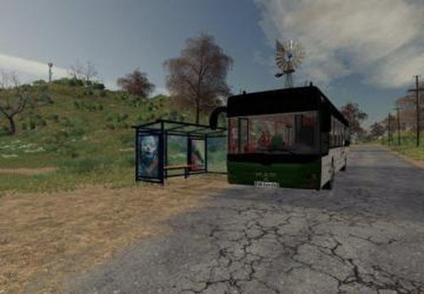 Man Lions City Bus with a stopверсия 1.1 для Farming Simulator 2019 (v1.5.1.0)