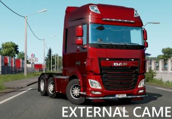 Realistic external cameraверсия 1.0 для Euro Truck Simulator 2 (v1.34.x)