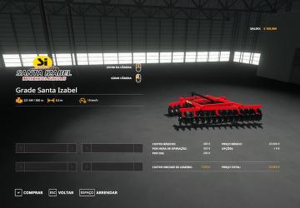 Grade Santa Izabelверсия 1.0.1 для Farming Simulator 2019 (v1.5.1.0)