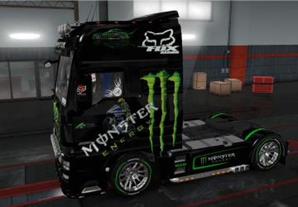 Скин «Monster» для MAN TGX Euro 6версия 1.0 для Euro Truck Simulator 2 (v1.34.x)