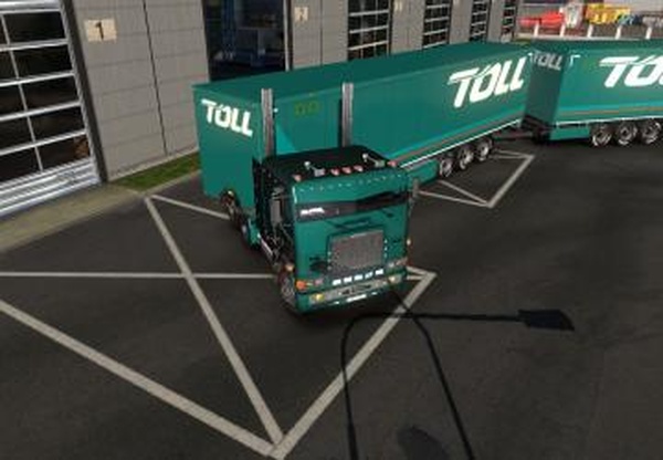Скин для своего прицепа «TOLL»версия 1,0 для Euro Truck Simulator 2 (v1.32.x, - 1.34.x)