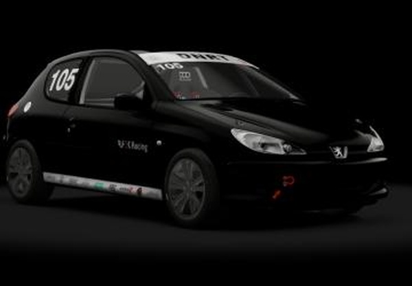 Peugeot 206 GTi Cupверсия 1.1 для Assetto Corsa