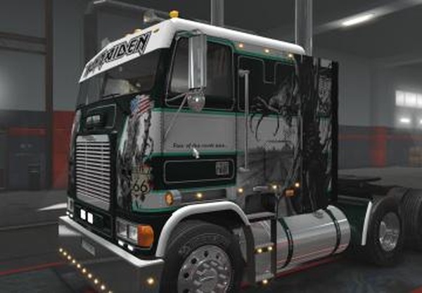 Скин «Route 666» для Freightliner FLBверсия 1.0 для Euro Truck Simulator 2 (v1.33.x, 1.34.x)