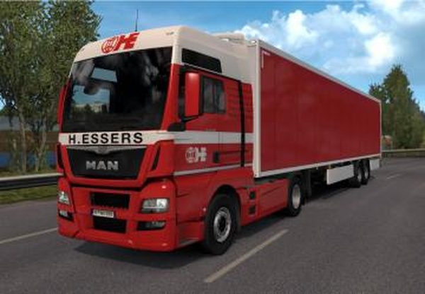 Скин «H.Essers» для грузовика MAN TGX Euro 6v1.0 для Euro Truck Simulator 2 (v1.34.x)