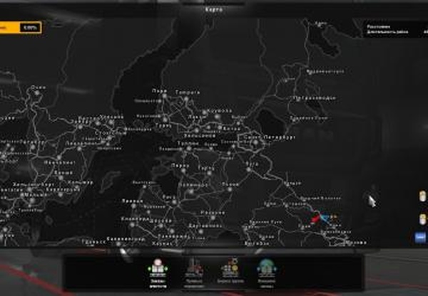 Карта России «RusMap»версия 20.02.19 для Euro Truck Simulator 2 (v1.34.x)