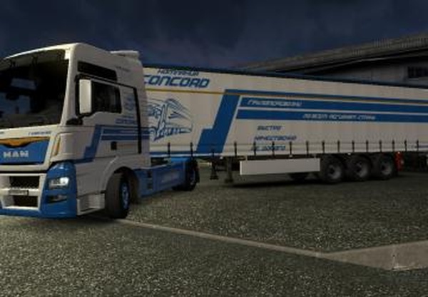 Concord Man Skin (TGX EURO 6)версия 1.0 для Euro Truck Simulator 2 (v1.34.x)