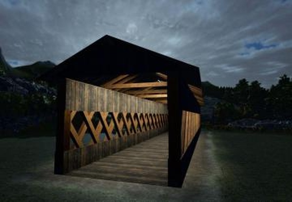 Wooden covered bridgeверсия 1.0.0.0 для Farming Simulator 2025