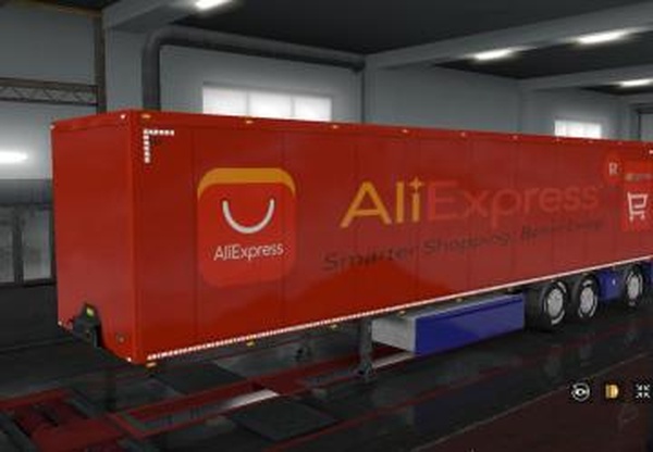 Скин «AliExpress» для своего прицепаверсия 1.0 для Euro Truck Simulator 2 (v1.32.x, - 1.34.x)