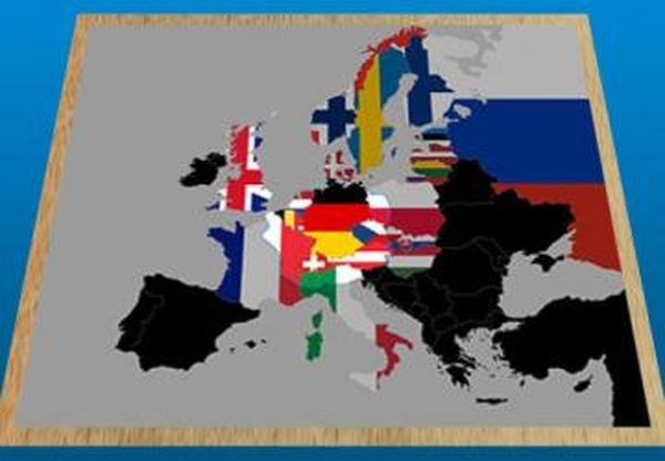 Colored Mapверсия 1.0 для Euro Truck Simulator 2 (v1.32.x, - 1.34.x)