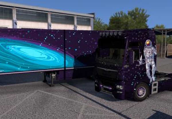 Space Ranger скин для Man TGX euro 6версия 1.0 для Euro Truck Simulator 2 (v1.34.x)