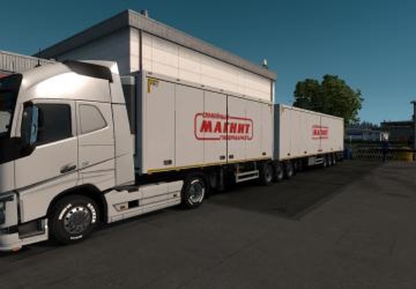 Скин «Mагнит» на прицепы кроме Платформы и Kronev1.0 для Euro Truck Simulator 2 (v1.32.x, - 1.34.x)