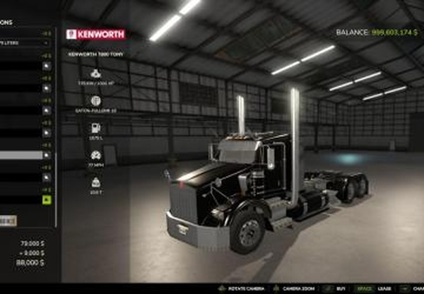 Kenworth T800 Reworkверсия 1.3.0.0 для Farming Simulator 2025
