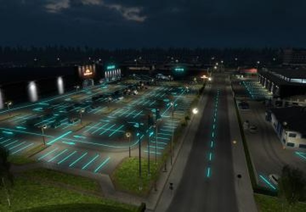 «Roadways Luminous»версия 1.1 для Euro Truck Simulator 2 (v1.30.x, - 1.36.x)