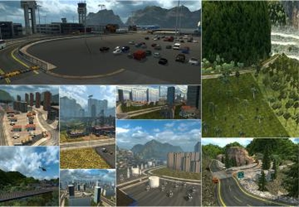 Extreme Colombia Mapверсия 2.2.3 для Euro Truck Simulator 2 (v1.33.x, 1.34.x)