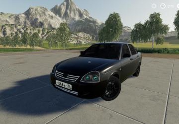 Lada Priora Седанверсия 1.1 для Farming Simulator 2019 (v1.5.1.0)