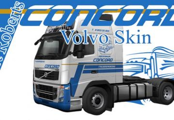 Скин Concord для Volvo 2009версия 0.9 для Euro Truck Simulator 2 (v1.33.x)