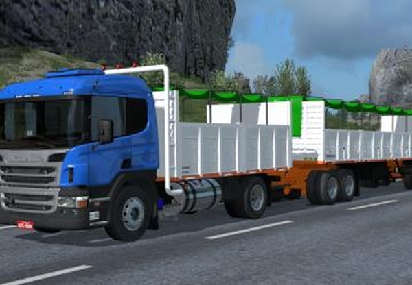 Scania P 310 Argentino + Trailerверсия 1.0 для Euro Truck Simulator 2 (v1.32.x, - 1.34.x)