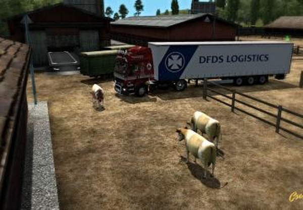 New unloading zoneверсия 1.6 для Euro Truck Simulator 2 (v1.33.x)