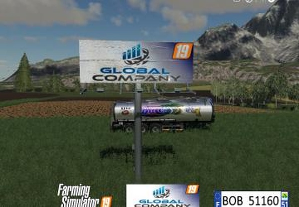 Billboard Global Company by BOB51160версия 1.0.0.0 для Farming Simulator 2019